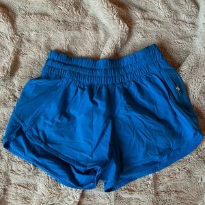 Blue Lululemon shorts